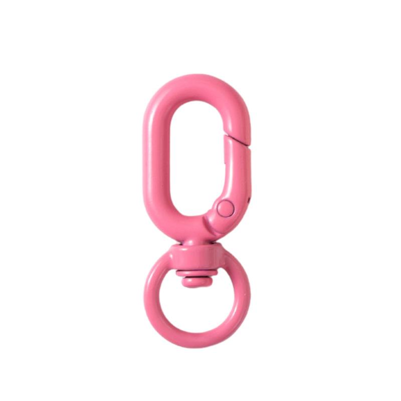 5pcs Colorful Metal Lobster Claw Clasps Swivel Lanyards Trigger Strap with Key Ring DIY Accessories for Bag Key Chains Connector