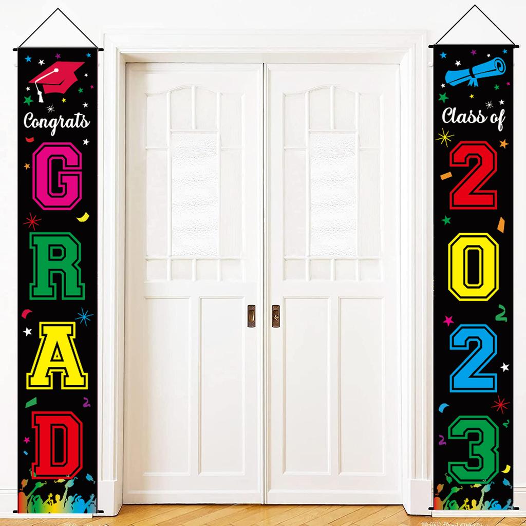 Grad Congrats Graduation Gateway Graduation Party Courtyard Arrangement Door Curtain Poster Customization