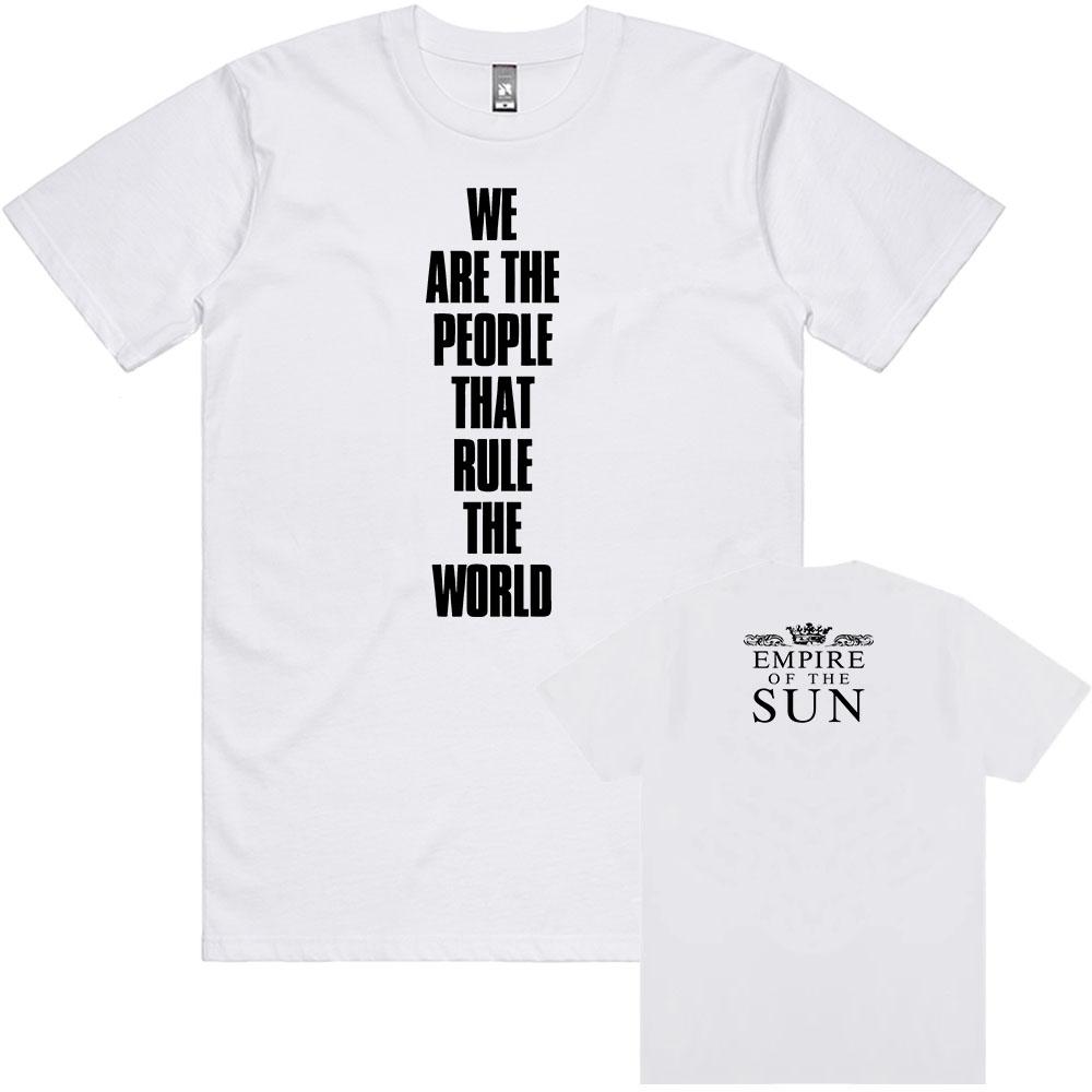Wir sind das Volk T-Shirt Musikgruppe Empire of The Sun T-Shirts Kurzarm Baumwolle Unisex Streetwear Grafik Kleidung für Männer