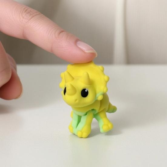 3D-gedruckte bewegliche Dinosaurierfigur, Mini flexible Dino-Figuren, Niedliches bewegliches Sammlertier-Spielzeug für Kinder, Erwachsene