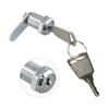 1PC Stainless Steel Cam Lock With Keys 12mm Aperture For Filing Cabinet Drawer Tool Box Mail Box Protect Possession Hardwares