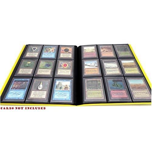 Docsmagic.De Pro-Player 9-Pocket Album Yellow - 360 Card Binder - MTG - PKM - YGO - Classeur pour Jeu de Cartes Jaune
