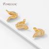 18K Gold Plated Brass Cap For Beads,Flowers Caps,DIY Earrings Making Supplies,Jewelry Materials