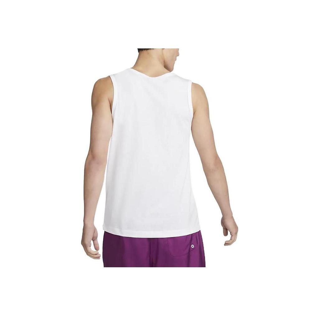 Nike Dri-FIT Letter Logo Print Sports Sleeveless Tank Top Men Tops White DM6262-100