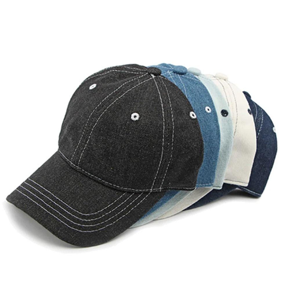 Breathable Baseball Cap Solid Color Trucker Hat Fashion Sun Hat  Outdoor Sports