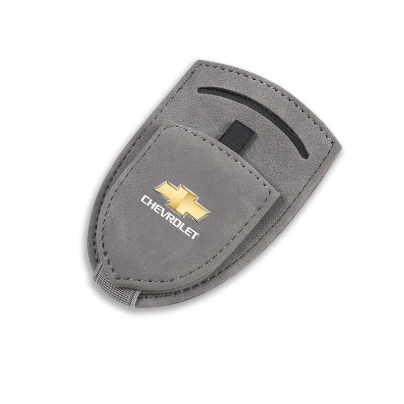 1Pcs Car Sun Visor Glasses Box Sunglasses Clip Card Ticket Holder For Chevrolet Corvette Montana TrailBlazer Silverado Traverse