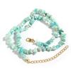 1 Strand 43cm Irregular Gravel Bead Choker Necklace Natural Stone Crystal Necklace Lobster Clasp Chain For Women Jewelry Gift