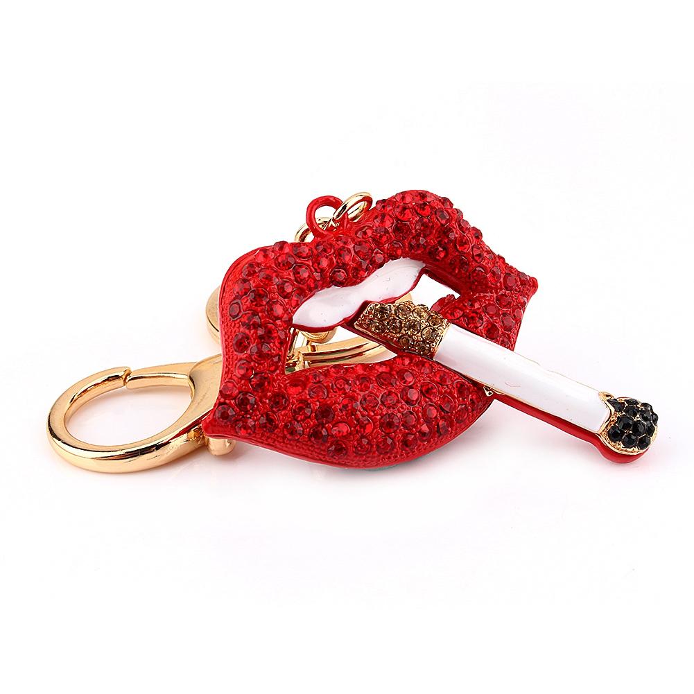 Keychain, Red Keychain, Fashionable Alloy Pendant, Unique Gifts for Women, Eye-catching Design, Suitable for Keys, Wallets, Handbags