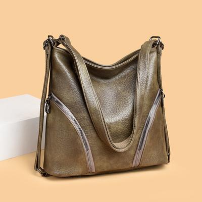 Borsa da Donna Versatile alla Moda, Grande Capacità, Monospalla a Doppia Spalla Multifunzionale per Viaggio