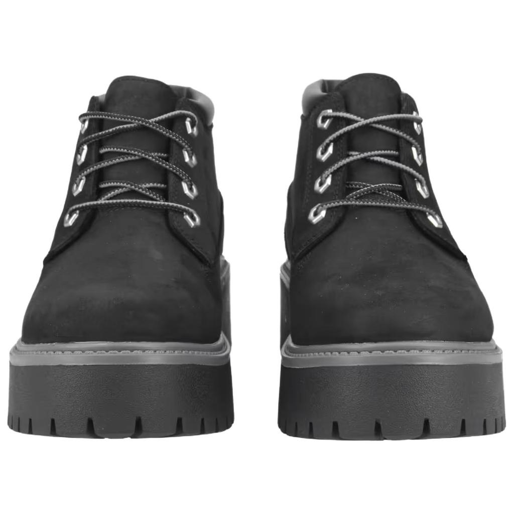 (WMNS) Timberland Stone Street Premium Platform Waterproof Chukka Boots 'Black Nubuck' Women's A5REN