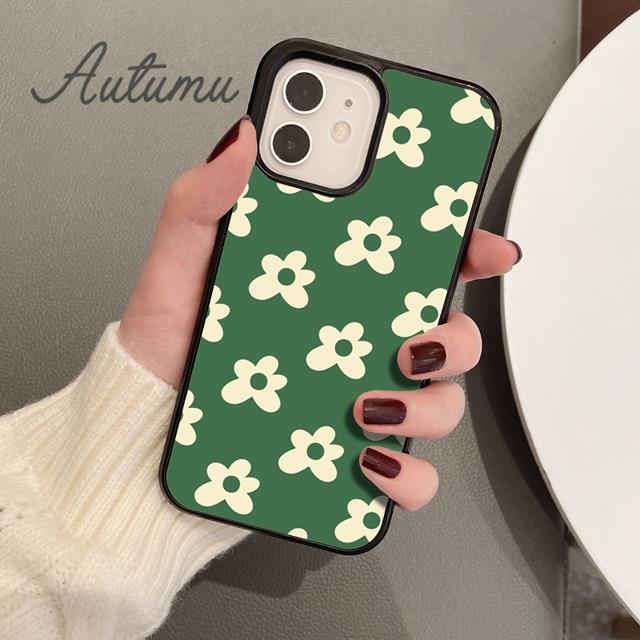 Flowery Phone Case for iPhone 11 12 13 14 Pro Max Mini X XR XS SE 2020 5 6S 7 8 Plus Samsung Galaxy S21 S22 Cover Shell