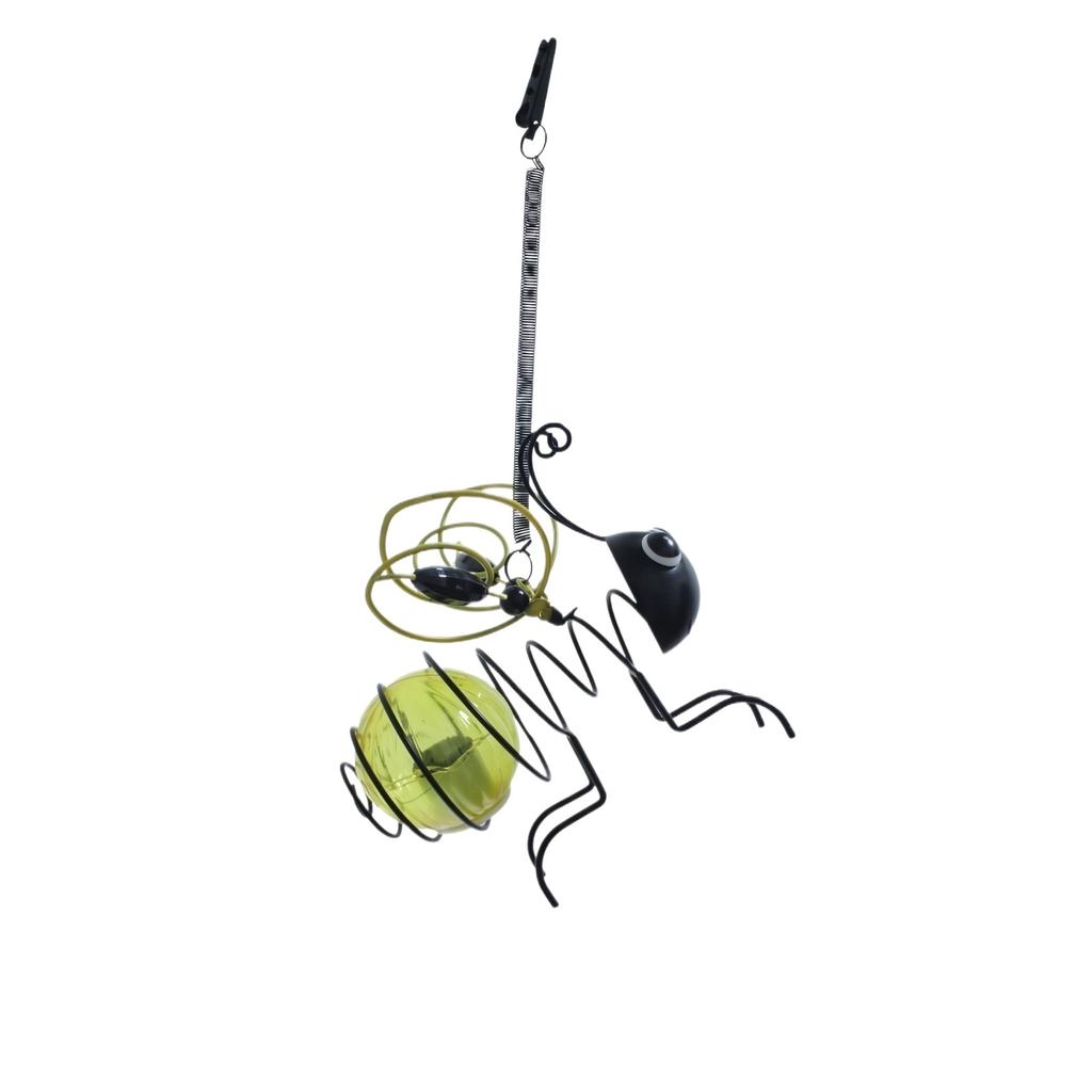 Outdoor Waterproof Garden Patio Decorative Hanging Insect Light Sculpture Solar Powered Landscape Accent Lighting for Yard