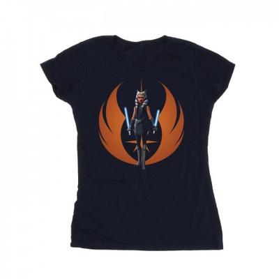 Dameklær Clone Wars Ahsoka Opprørerposisjon Bomulls T-skjorte