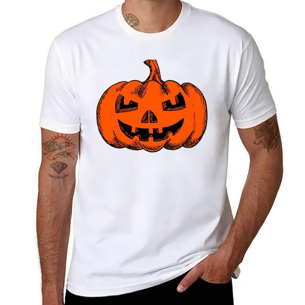 Jack O Lantern TShirt Summer Print Short Sleeve Tee