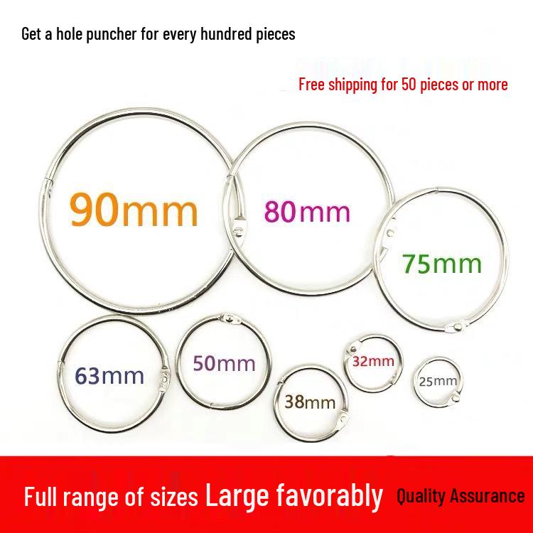 Metal Snap Binder Rings for Loose Leaf Paper