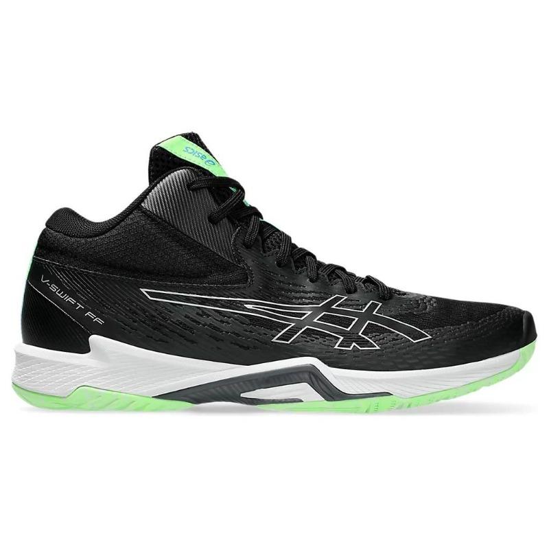 Asics V-SWIFT FF MT 4 Unisex Mid Top Training Shoes Black Green 1053A064-001