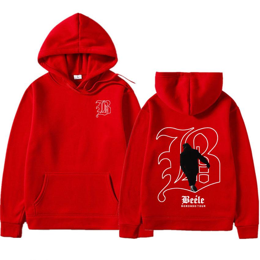 Rapper Beele Borondo Punk Sweatshirt Mens Fashion Hip Hop Casual High-quality Hoodie Men's Aesthetic Comfortable Sweatshirt