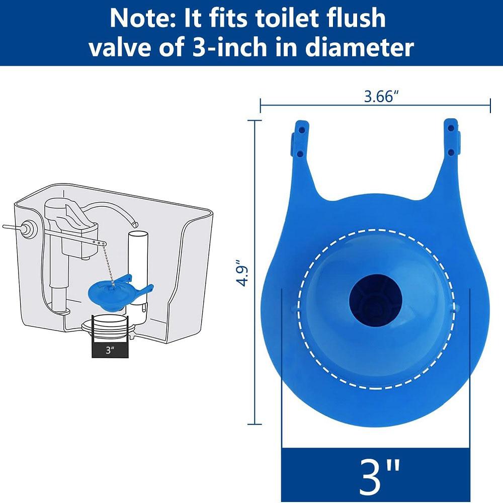 2Pcs Blue Toilet Flapper Replacement Compatible with Gerber 99-788 3 Inch Toilet