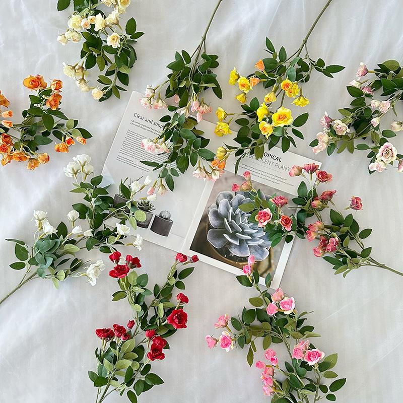 

Simulated Mini Roseforest Fake Flower Material Wedding Photography Props Vase Floral Arrangement Ornament Wedding Styling 4pcs
