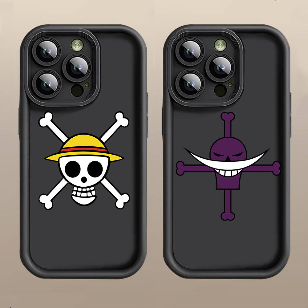 D-35 One Piece Logo Case for iPhone 15 14 13 12 8 Plus Samsung S24 S23 Ultra A04S A05S Huawei P40 P50 P60 Nova 11 Pro Max OPPO A17K Reno 10