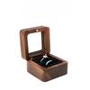 Portable Black Walnut Solid Wood Jewelry Box Necklace Pendant Storage Case Exquisite Ritual Keepsake Box for Jewelry Custom LOGO