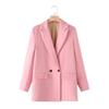 Women's Multi-Color Double-Breasted Suit Jacket (Loose Fit) - 2024 Autumn/Winter Collection