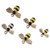 alloy Bee Charm Pendants multicolor Colorful Enamel Bee Earring Pendants  Sewing