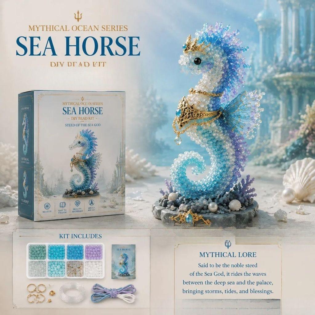 Kit Perline Mitiche dell'Oceano Con Creature Marine Fai-da-te Per Creazioni Creative e Idee Regalo