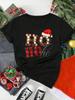 Unisex Christmas Santa Claus Printed T Shirt Christmas Xmas Cartoon Top Tshirt Harajuku Fashion New Year Tshirt Clothing