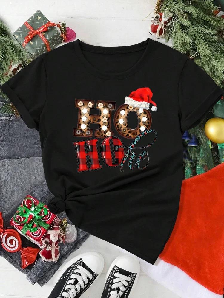 Unisex Christmas Santa Claus Printed T Shirt Christmas Xmas Cartoon Top Tshirt Harajuku Fashion New Year Tshirt Clothing