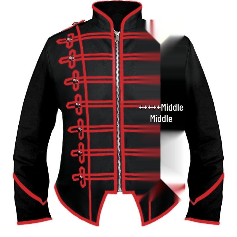 Men's Medieval Steampunk Drummer Gothic Jacket