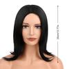Women Black Short Straight Wig Straight Knotless Light-weighted Wig for Girls Daily Use Hair Styling