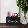 2 Compartments Desktop Storage Box Portable Wooden Partition Storage Box  Home Organization