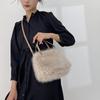 Neue Plüschtasche Imitation Fuchsfell Umhängetasche modisch vielseitig Herbst und Winter Wolltasche Umhängetasche
