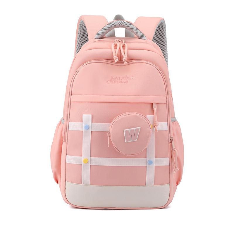 BAIJIAWEI Autumn New Sweet Junior High School Schoolbags for Girls Grades 5 To 6 Large Capacity Burden Reducing Backpack Teenager Multi-layer Book Bag