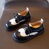 Kids Flat Shoes British Style Retro Children Leather Shoes Pu Soft Sole 2025 New Fashion Boys Casual Shoes Non-slip for Girls