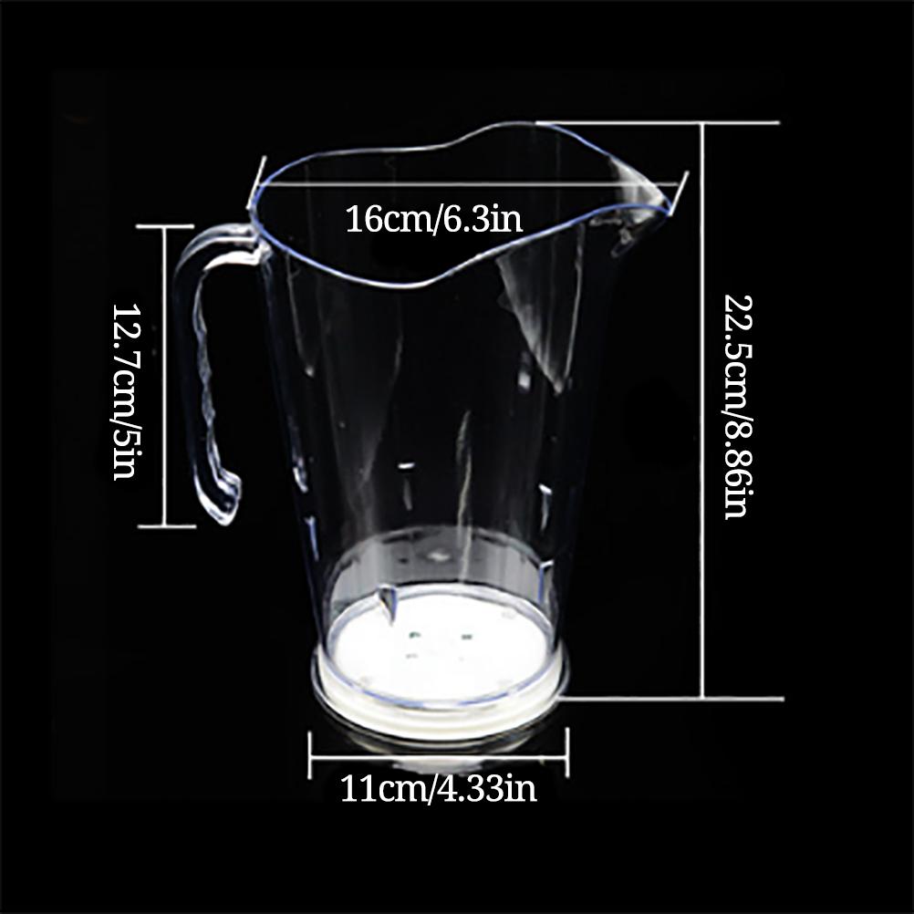 1.8L Kunststoff Farbwechsel LED Eiswürfelbehälter Bar Bierkrug LED Leuchtender Champagner Bier Eiskübel für Bar Party