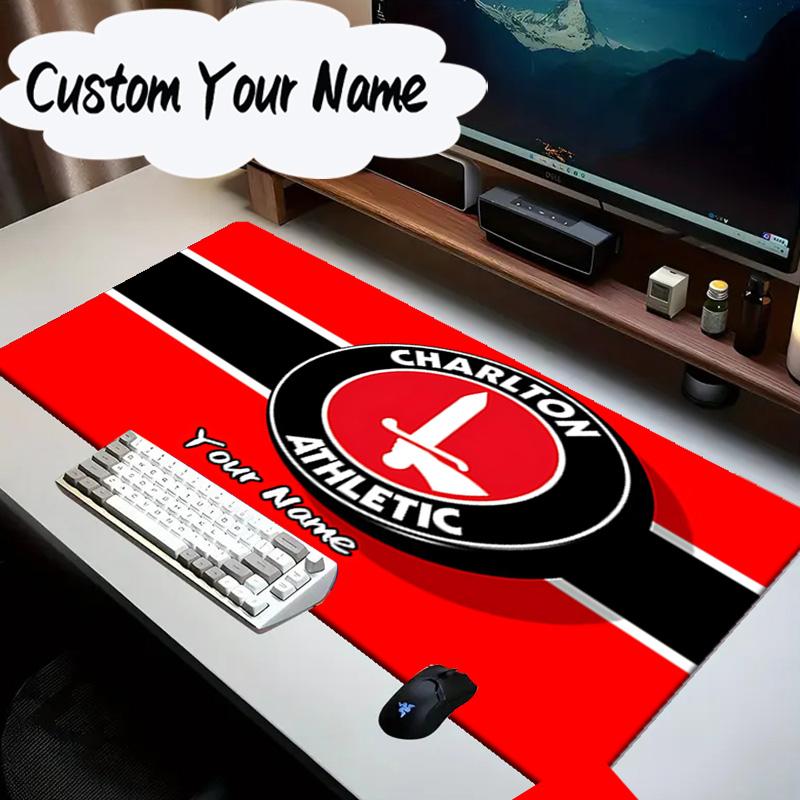 Custom Name Mouse pad Charlton FC Crest Mouse pad, Gaming Mouse Pad, keyboard pad, Desk Decor for computer notebook Fan Birthday Gift