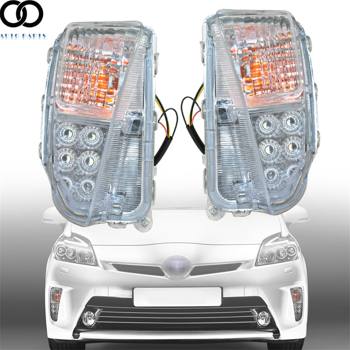 Left&Right Side Fog Lights Lamps kits For 2012 2013 2014 2015 Toyota Prius