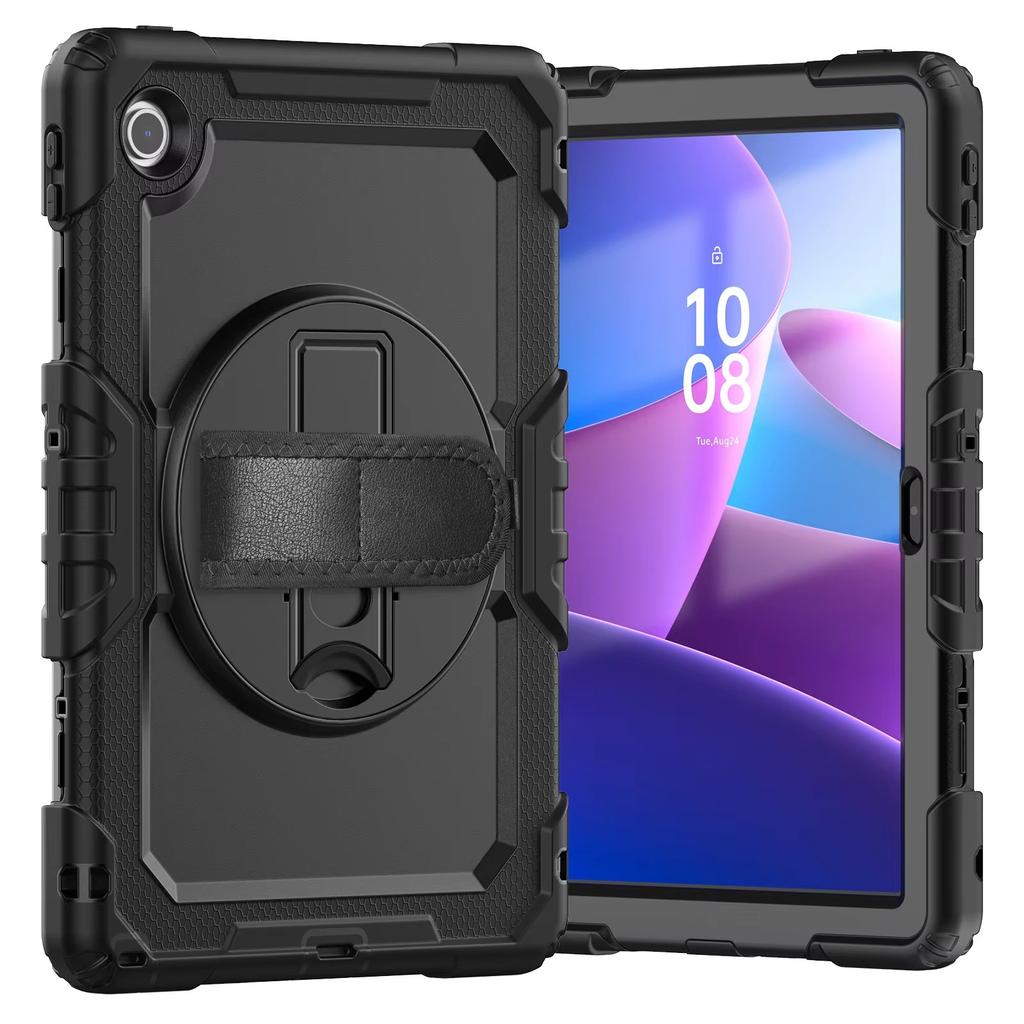 Armor Rotating Kickstand Silicone PC Tablet Stand Case Protective Cover for Samsung Tab A9 A9 Plus A8 A7