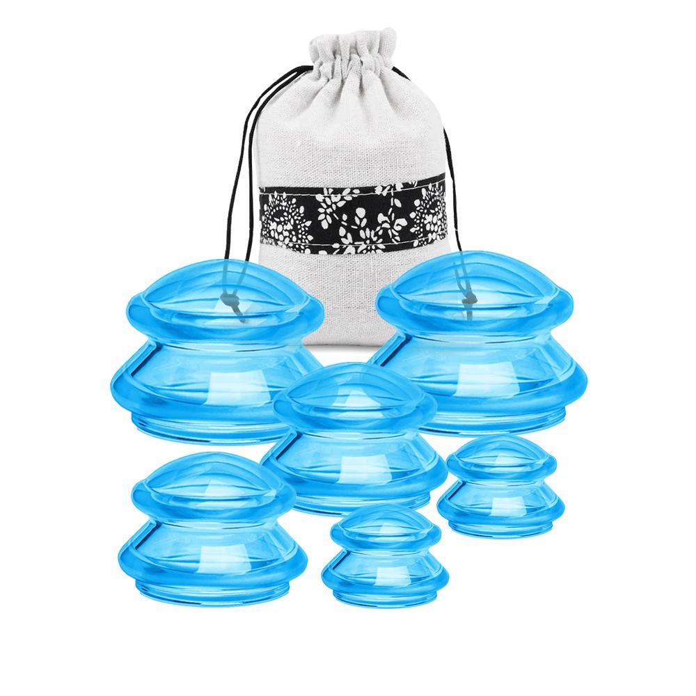 Anti-cellulite Silicone Suction Cup Ventosas Massage Body Cups Vacuum Cupping Therapy Set Masajeador Face Sucker Slimming Jars