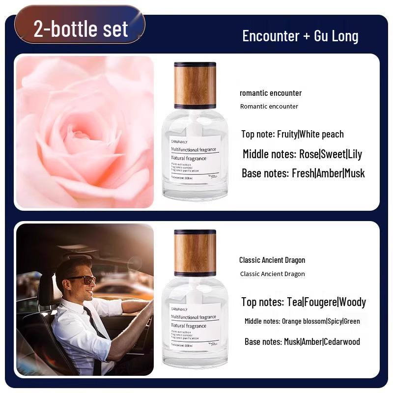 Set of 2 Car Aromatherapy Bottles - New, Long-Lasting High-End Fragrance with 0.01 Shipping for Newcomers