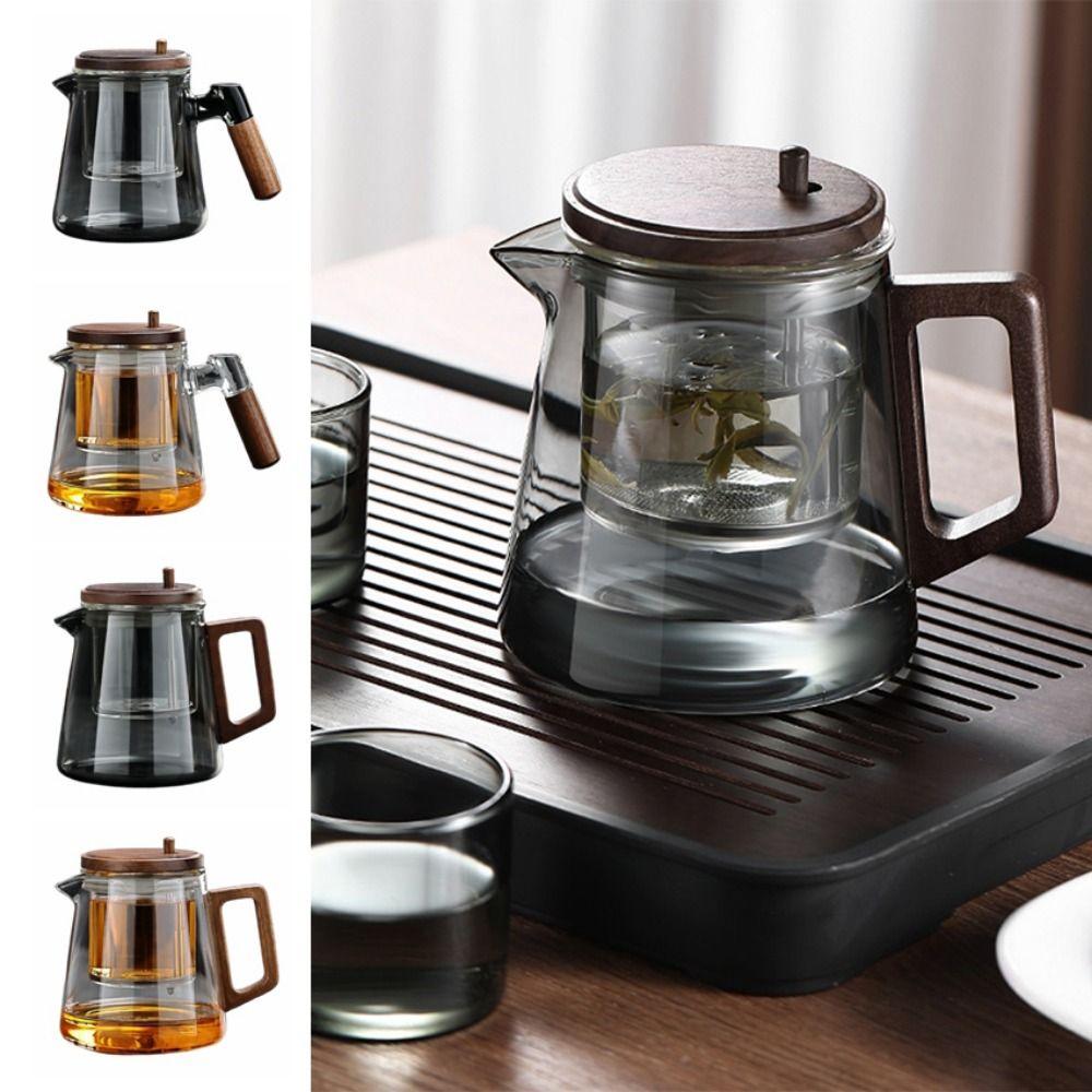 650ML Tea Pot with Infusers Creative Lazy Kungfu Drip Teapot One-button Filtering Teapot  Household