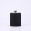 Stainless Steel Flagon with Funnel and Cups Whiskey Flasks Leather Texture Hip Flask  Outdoor