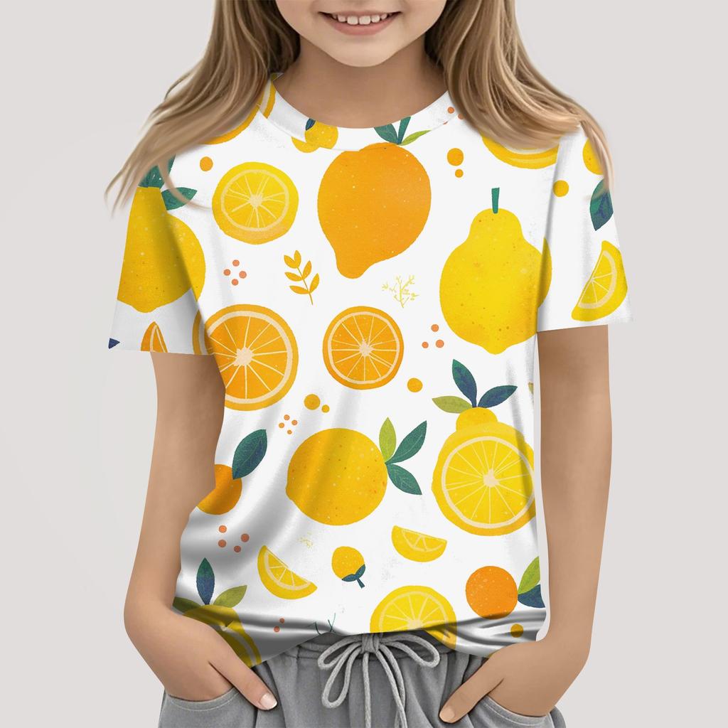 Dívčí chlapecká trička pro batolata Dětské top chlapecké a dívčí tričko s krátkým rukávem