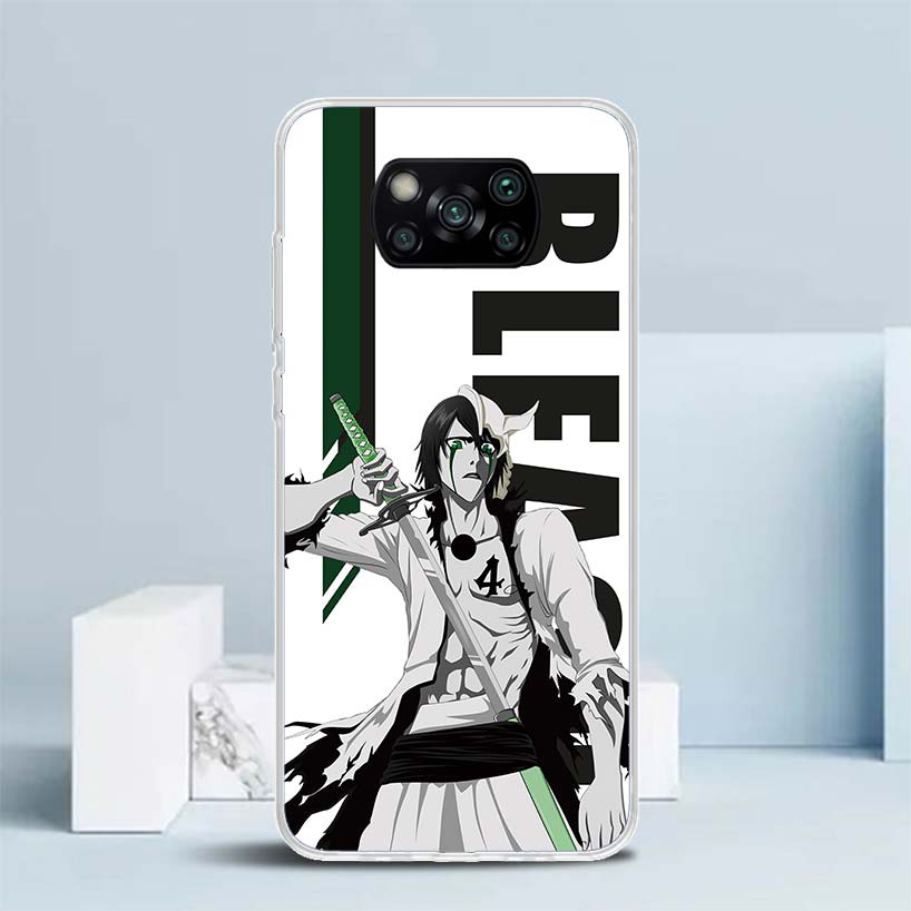 Anime Bleach Ichigo Kenpachi Soft Cover for Xiaomi Poco F7 Ultra X7 X6 X5 Pro M7 Phone Case Redmi 15 15C 13 13C 12 12C 10 10C Pr