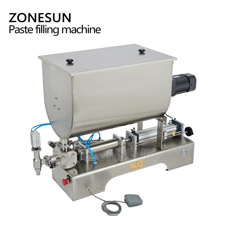 ZONESUN ZS-G1WGU Pneumatic U-Shaped Sauce Filling Machine for 100 to 500 Grams