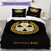 Brondby IF Pattern Bedding,Quilt Set Quilt Cover Pillowcase Home Birthday Gift(1 * Duvet Cover + 2 * Pillowcase, Without Core)_lx