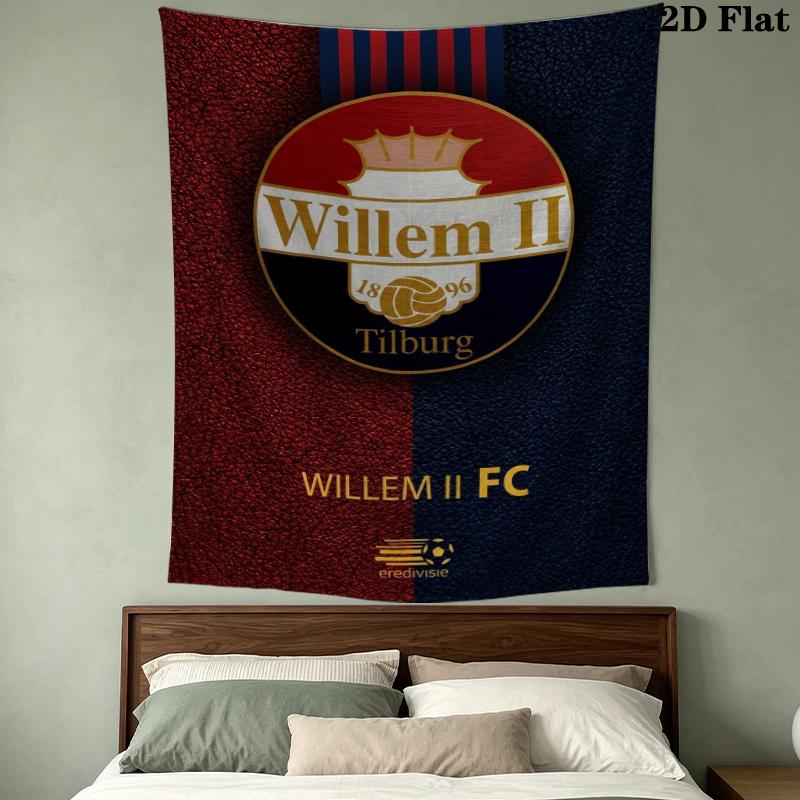 Willem II Nástěnná tapiserie Estetické závěsné na zeď Tištěná látková přikrývka Dekorativní tapiserie pro ložnici Obývací pokoj Domácí dekorace