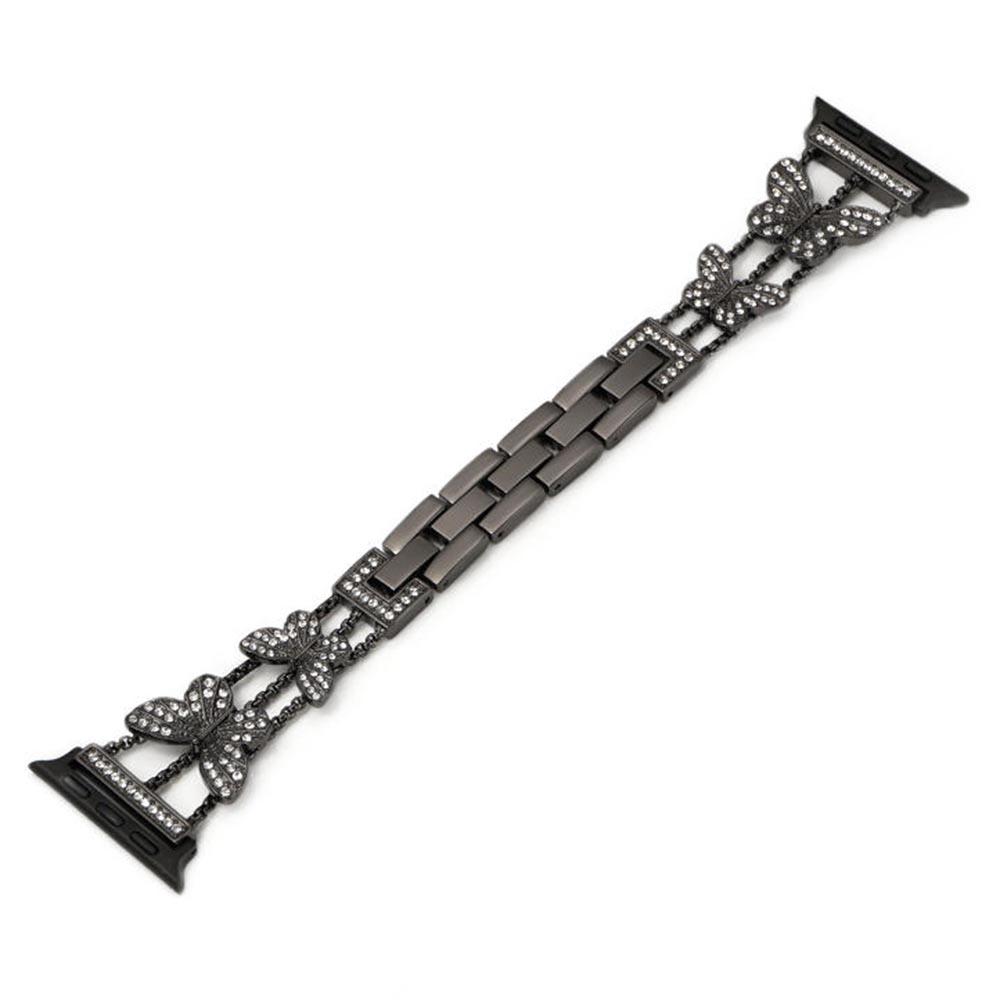 Butterfly Watch Strap for Apple Watch Series 10 42mm/9 8 7 41mm/6 5 4 SE (2022) SE (2023) SE 40mm/3 2 1 38mm Metal Replacement Band